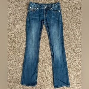 Miss Mee Women's Bootcut Denim Jeans JP6075B - Size 28